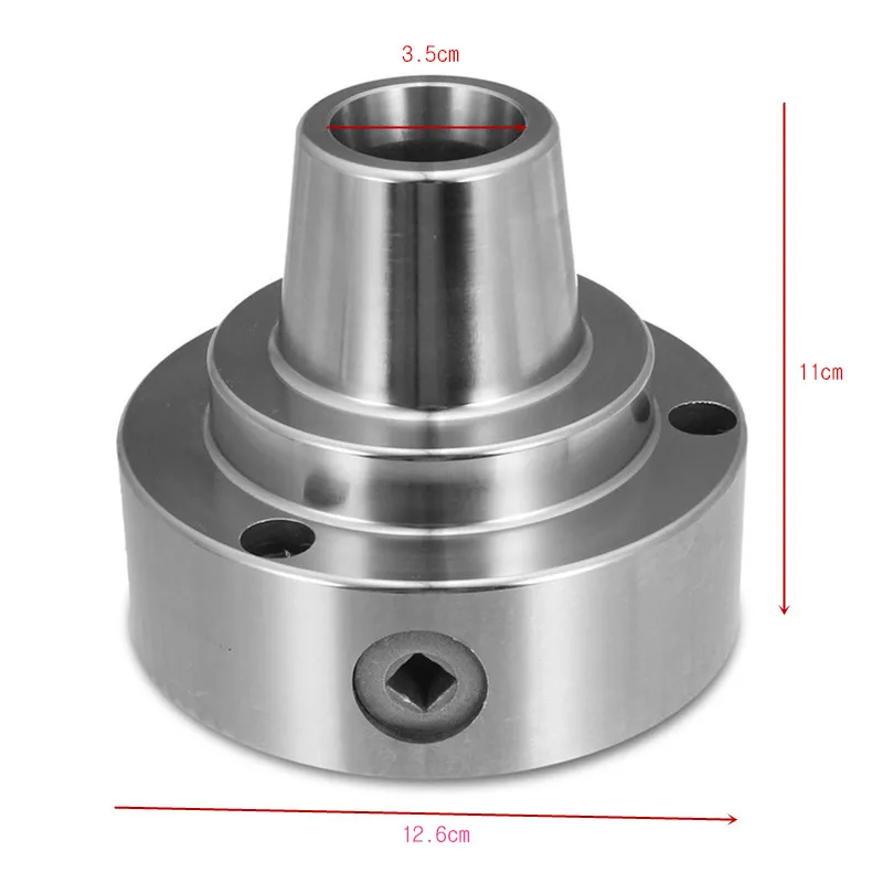 Простая задняя 5с цанговый патрон токарный зажим машина с 3 винтами Торсионные головки инструменты высокоточный инструмент заготовки