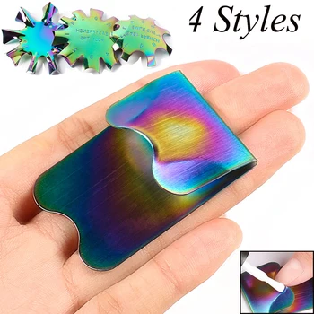 

Metal Trimmer Color Plated Nail Model Steel Plate Model Crystal Nail Making Stainless Steel Template Tool Nail Tool