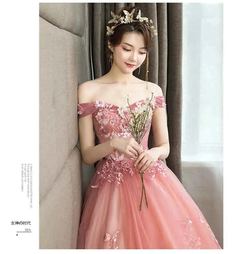 Vestidos de 15 anos с аппликацией из кружева и тюля Бальные платья торжественное вечернее платье платье для девочек