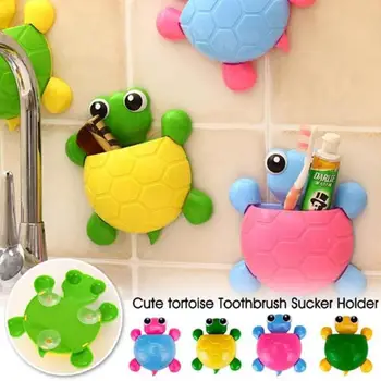 

2017 Cartoon Turtle Shape Sucker Toothpaste Mount Storage Bathroom Accessory