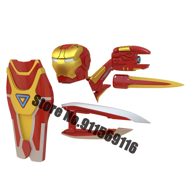 Superhero Iron Man Mark Building Blocks Bricks Tony Stark War Machine Ultron Action Figures Kids Toys Christmas Gifts H-WM738