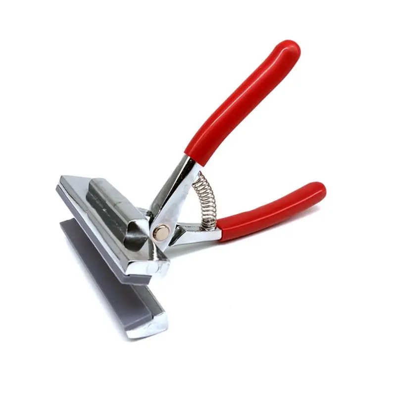 12cm Oil Painting Pliers Clamp with Red Handle Stretched Canvas Cloth Fabric Wide Jaw Stretch Tool for Advertising Print Q1JC
