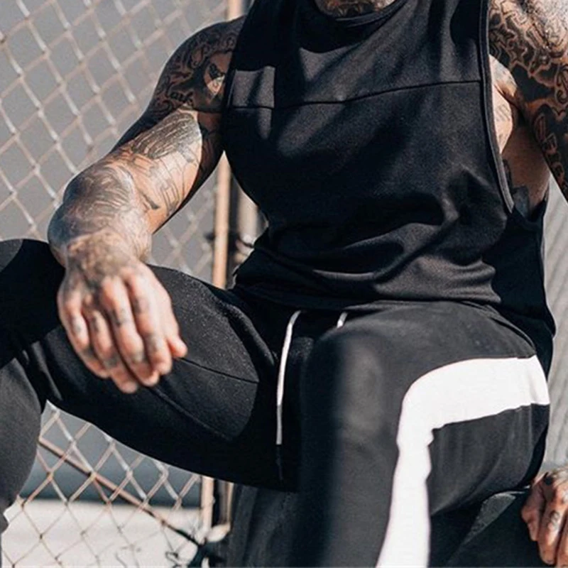 Gym Clothing Mens Joggers Solid Loose Casual Fitness Training RunningJogging Pants Men Trousers Bottoms Bodybuilding Sweatpants