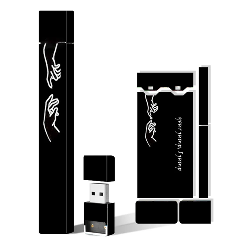 Персональные наклейки для защиты кожи JUUL 2.5D стерео наклейки Футляр для вейпа крышка наклейки для электронных сигарет - Цвет: H06