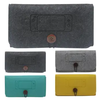 

Game Console Felt Storage Bag Protective Case Shock Proof Support 4 memory cards Carrying Bag for Nintend Switch Lite Console