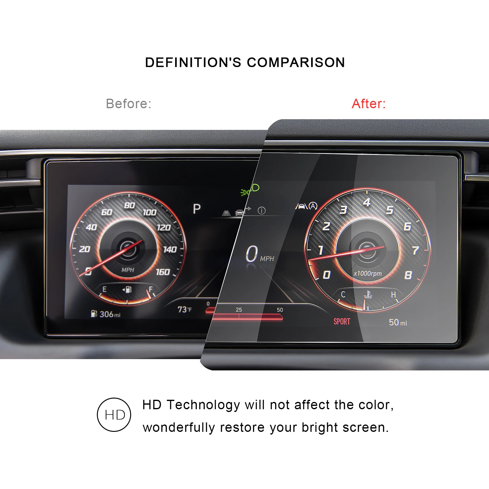 Ruiya Car Screen Protector For Tucson Nx4 2021 10 25 Inch Lcd 