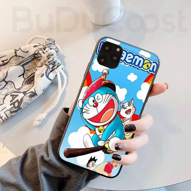 Обычный Милый мультяшный чехол для телефона с котом роботом iphone 11 Pro11 Pro Max X XS XR MAX