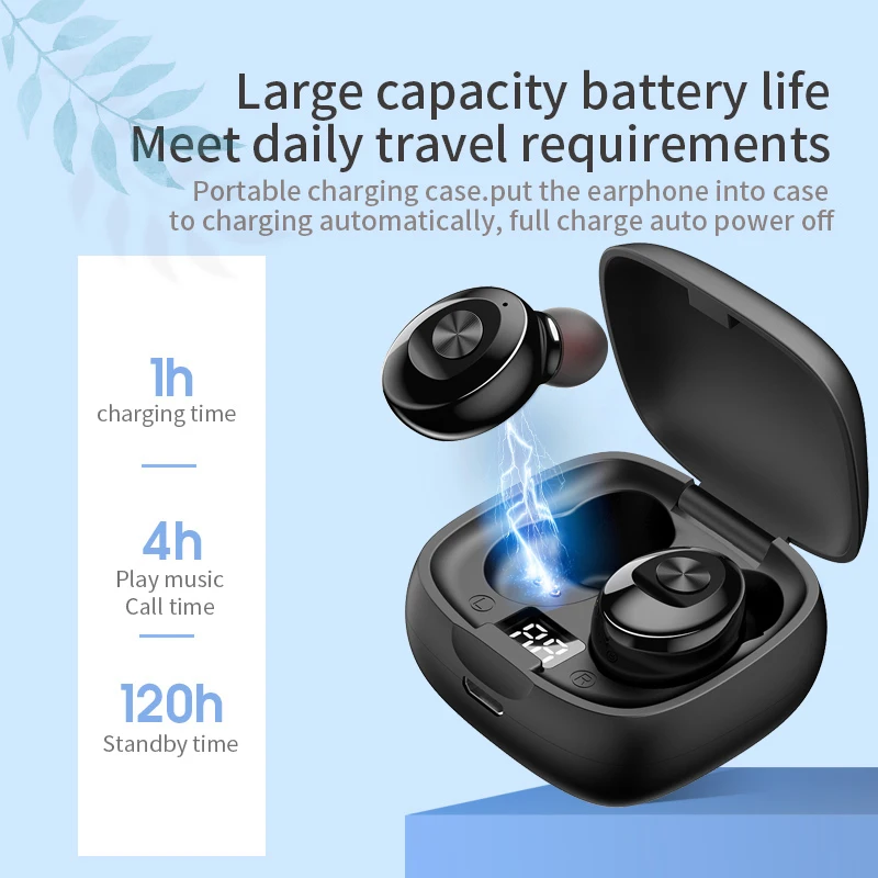 8D HIFI Sound Sport Earphones Handsfree Gaming Headset TWS Bluetooth 5 0 Earphone Stereo Wireless Earbus