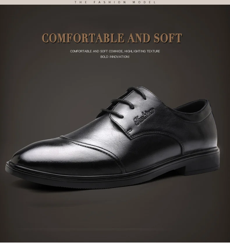 BIMUDUIYU Мужская обувь ручной работы Мужские модельные туфли из натуральной кожи на шнуровке, официальная обувь с острым носком обувь для офиса классические черные туфли
