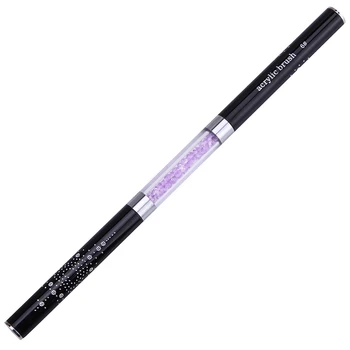 

Monja Double End Nail Art Acrylic Gel Extension Builder Brush Flower Drawing Stripe Lined Drawing Brush Manicure Tool