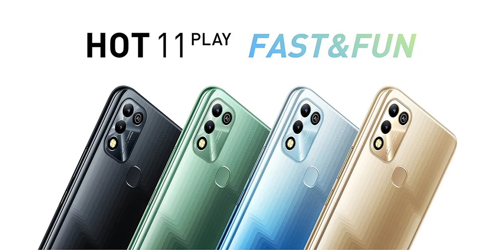 infinix latest mobile Global Version Infinix Hot 11 Play 6000mAh Battery 6.82'' HD+ Display Smartphone Helio G35 13MP AI Dual Rear Camera infinix new