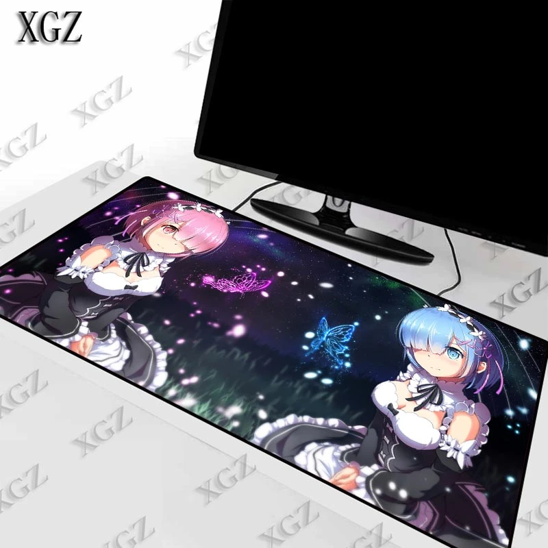 Re Zero Rem Mouse Pad Anime Girl Mouse Pad Large Laptop Keyboard Gaming Play Mat