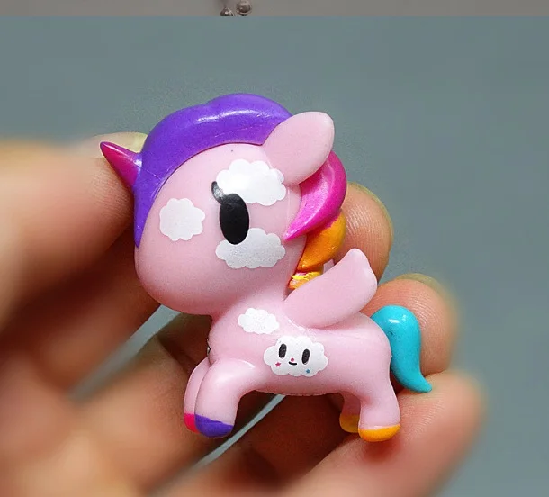 Наряды на возраст от 5 до 9 шт./компл. 7 см Радуга Tokidoki Единорог Русалка фигурки куклы мини японский с персонажами из мультфильмов для девочек коллекция kawaii игрушка лошади d10