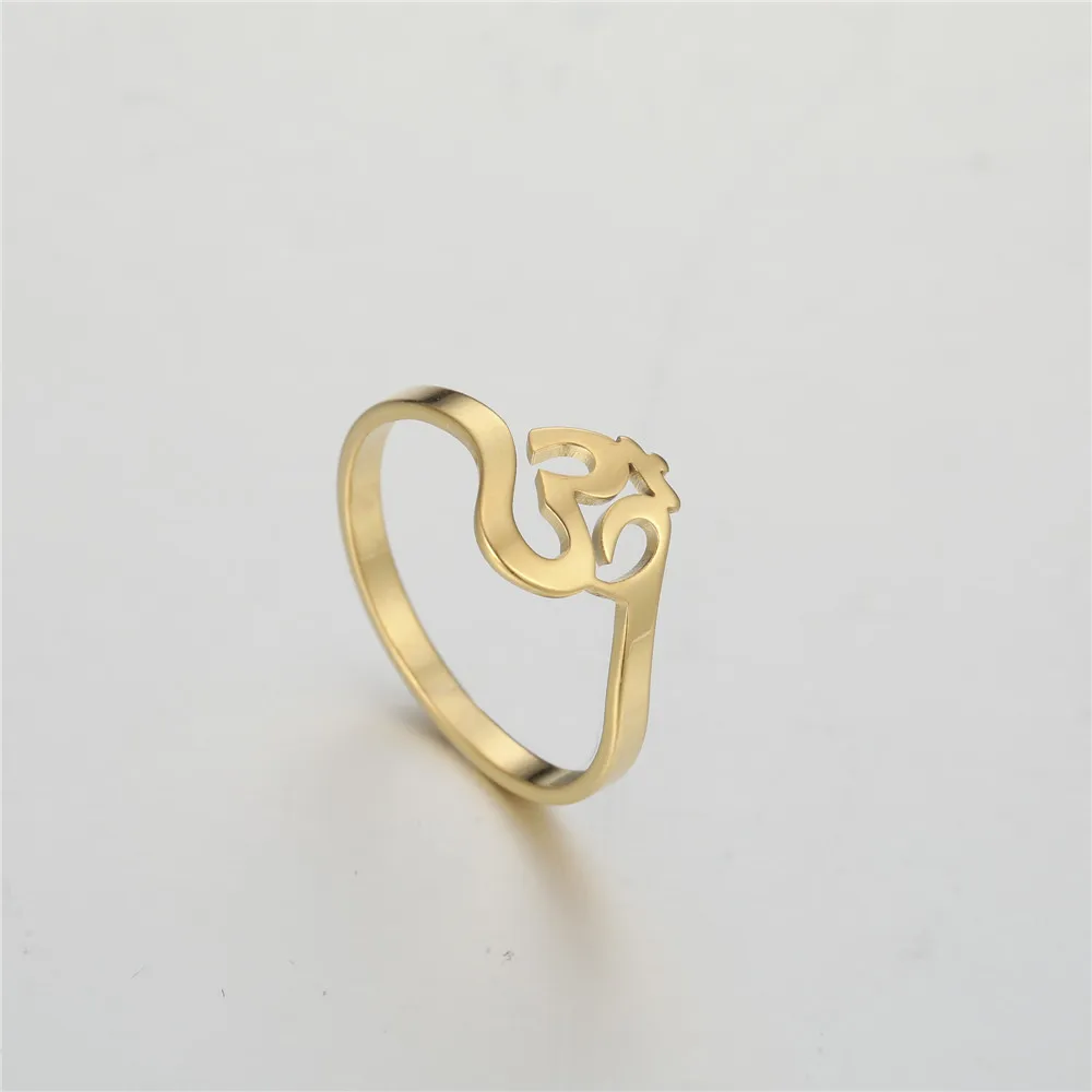 Skyrim Buddhism Indian Yoga Om Finger Rings For Women Stainless Steel Mandala Gothic Talisman Amulet Casual Ring Jewelry Gift Aliexpress Jewelry Accessories