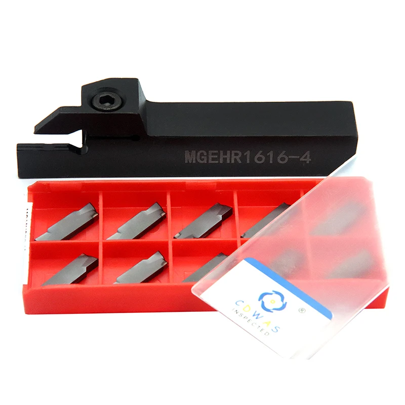 

10 шт. MGMN400 PC9030 высококачественные карбидные вставки + 1 шт. MGEHR1616 4 правый держатель инструмента для канавок разделительная пластина токарный станок с ЧПУ набор инструментов