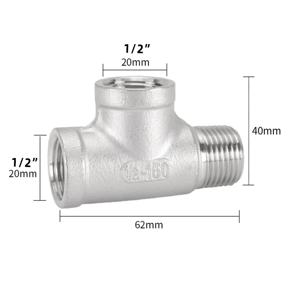 EJ Parts Y Piece Connector Y-Piece Plastic Barbed Hose Connector - 3-Way  Splitter/Reducer, 1/2" Pipe Size Plastic Hose Joiner Reducer 1pcs 1/4-2in BSP Female Y Shape 3 Ways Connector Coupler Splitter