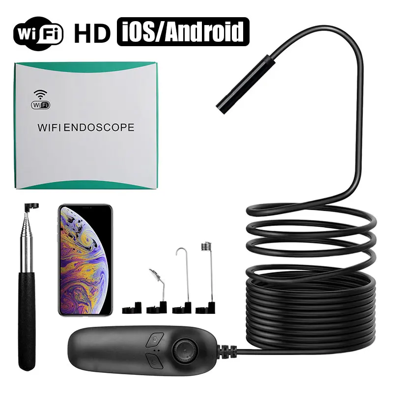 

1200P 2mp Computers Real-Time Video HD Endoscope Wireless Endoscope Practical Photos Mobile Phones Ear Spoon Borescope