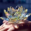 80mm Quartz Crystal Lotus Flower  Crafts Glass Paperweight Fengshui Ornaments Figurines Home Wedding Party Decor Gifts Souvenir ► Photo 2/6