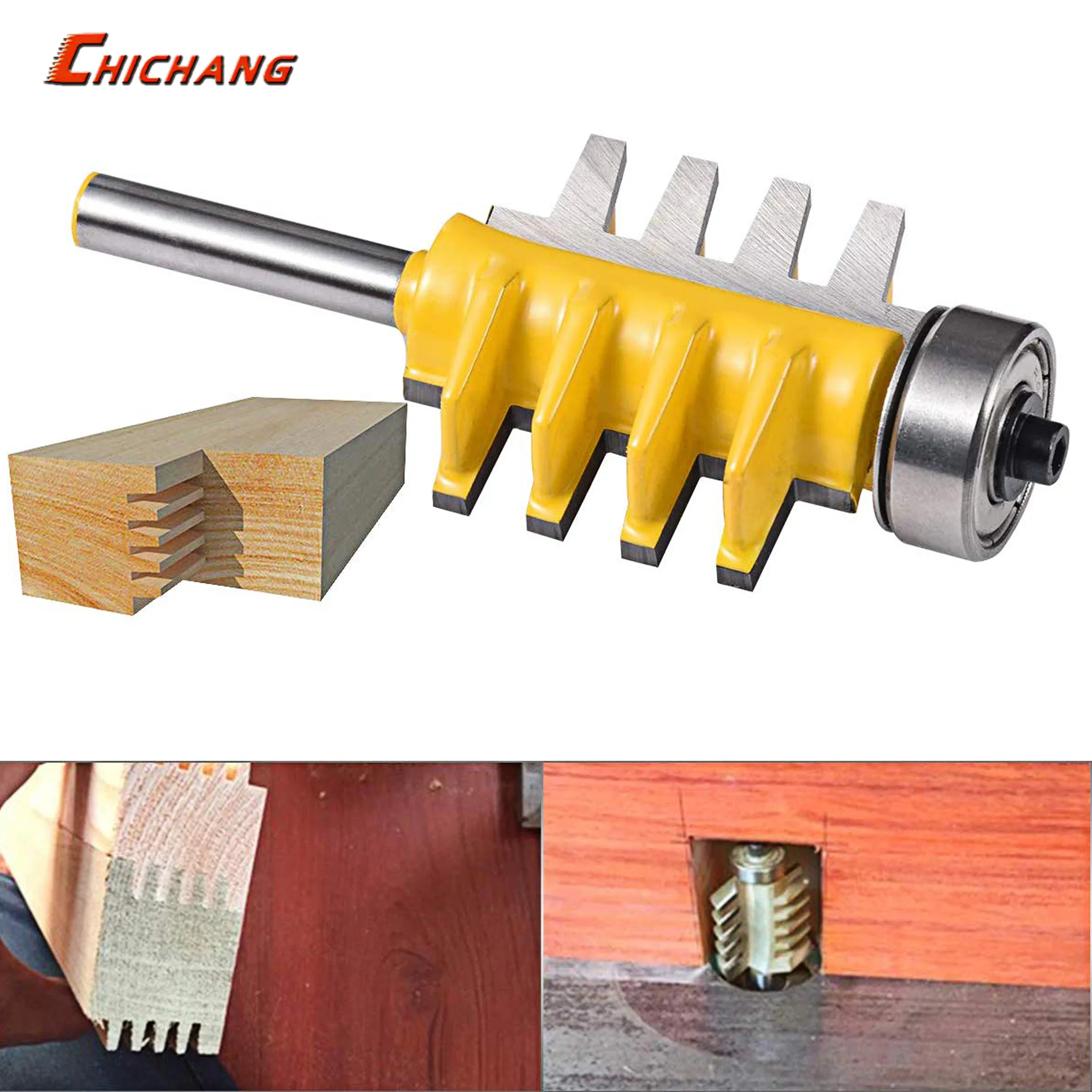 

1PC Rail Reversible Finger Joint Glue Router Bit Cone Tenon Woodwork Cutter Power Tools Wood Router Cutter
