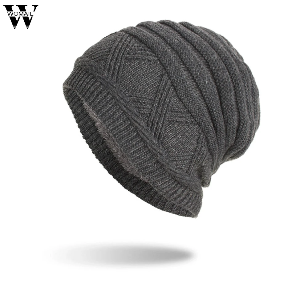 Womail beanies шапка унисекс вязаная шапка хеджирующая шляпа, Круглая Шапочка без полей, кепка теплая уличная модная шапка Лыжная шапочка Женская шапка sep17
