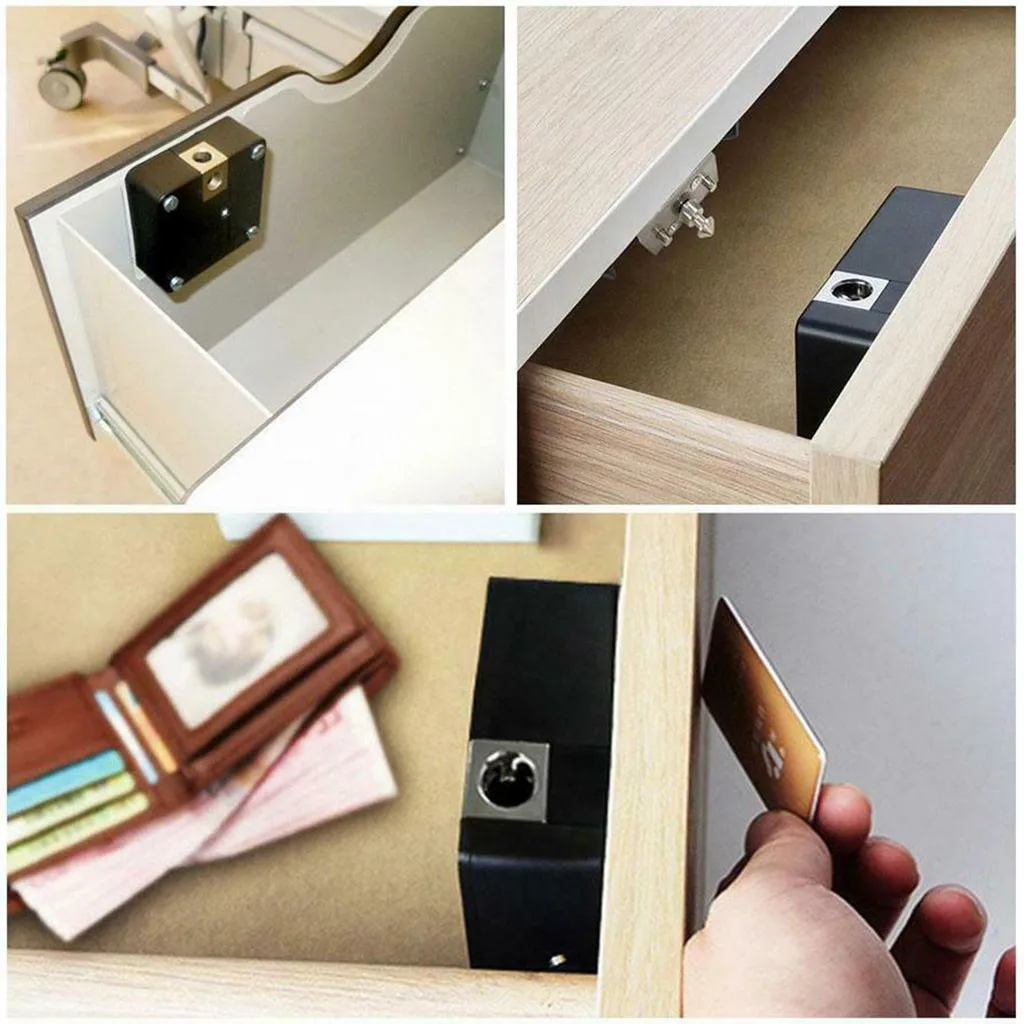 Невидимый скрытый RFID свободный открывающийся интеллектуальный датчик замок шкафчика шкаф ящик обувного шкафа дверной замок электронный DE5