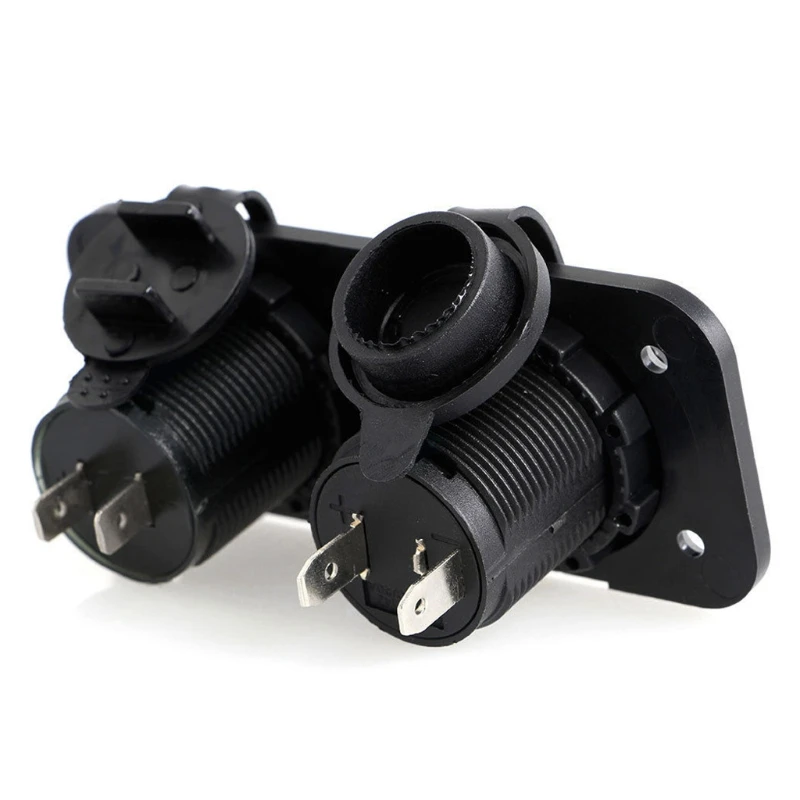 24 в 12 В двойной USB Автомобильное зарядное устройство для мотоцикла прикуриватель светодиодный вольтметр R