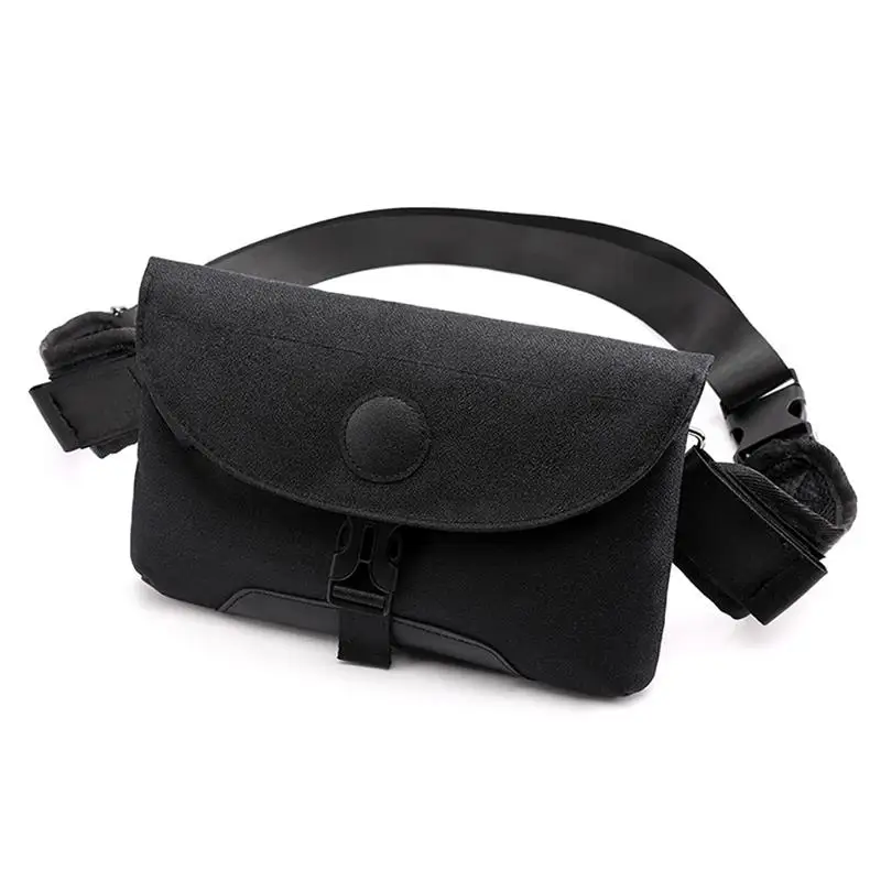 Мужская нагрудная сумка, повседневная нейлоновая сумка через плечо с usb-портом, поясная сумка, клатч, нейлоновая сумка-слинг, сумка через плечо - Цвет: Black
