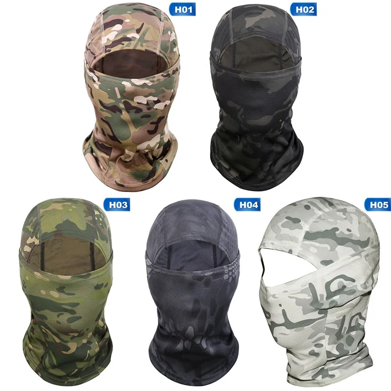 

Full Face Mask CS Wargame Army Hunting Cycling Sports Helmet Tactical Camouflage Balaclava Liner Cap Military CP Scarf