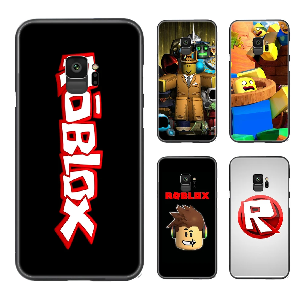 Popular Game Roblox Logo Phone Case Cover Hull For Samsung Galaxy S 6 7 8 9 10 E 20 Edge Uitra Note 8 9 10 Plus Black Coque 3d Phone Case Covers Aliexpress - samsung galaxy note 8 roblox
