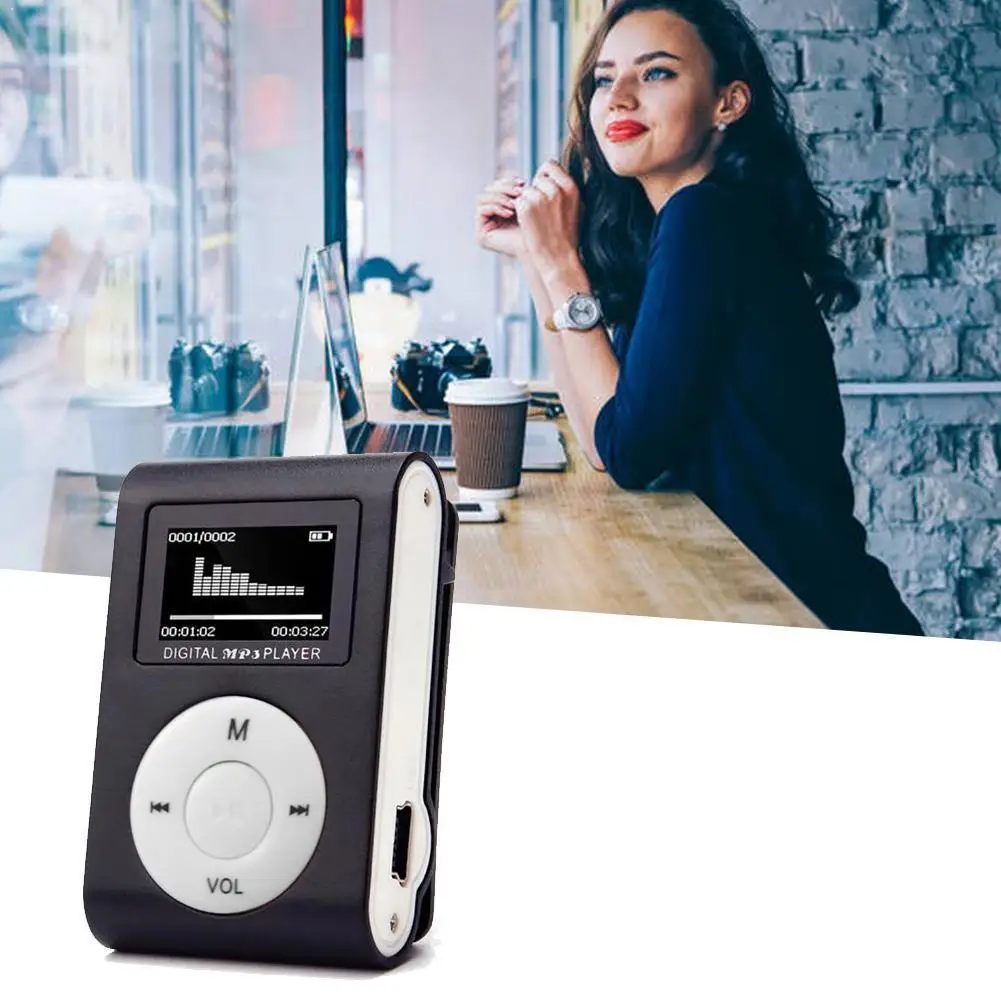 

4 Colors MP3 Player Mini Usb Clip Mp3 Player Lcd Screen Supports 32gb Player Stereo Music Sd Tf Micro Jack Card Reader L0U6