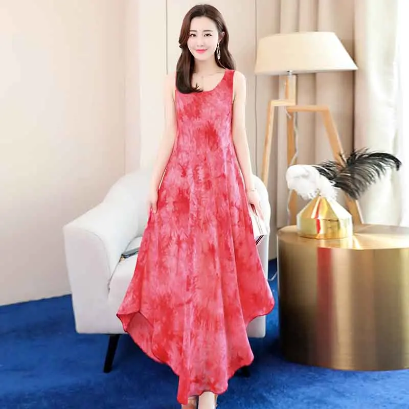 color 7 Новинка размера плюс, женское летнее платье, vestidos стильная женская одежда, свободная Женская одежда, повседневные летние платья для вечеринок - Цвет: color 7