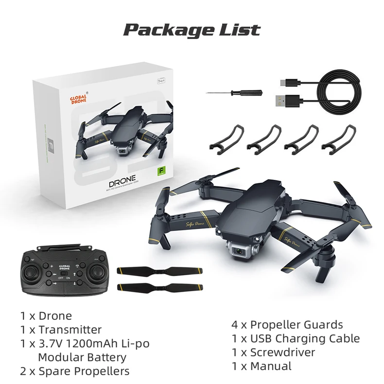 Global drone EXA Dron with camera HD1080P WiFi FPV drone 4K RC helicopter FPV helicopter drone VS drone E58 E520 quadcopter