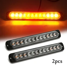 

2pcs 12 LED 72W Car Truck Emergency Beacon Warning Hazard Flash Strobe Light BAR Amber