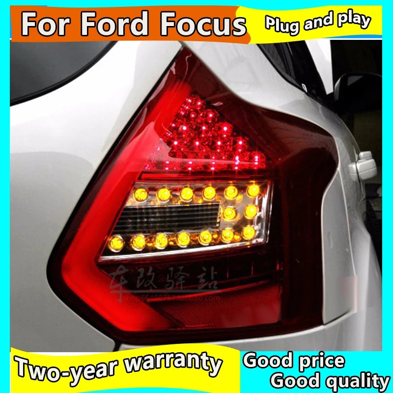 Автостайлинг для Ford Focus 3 задние фонари 2012-2014 фокус ЛЮК задний светодиодный фонарь