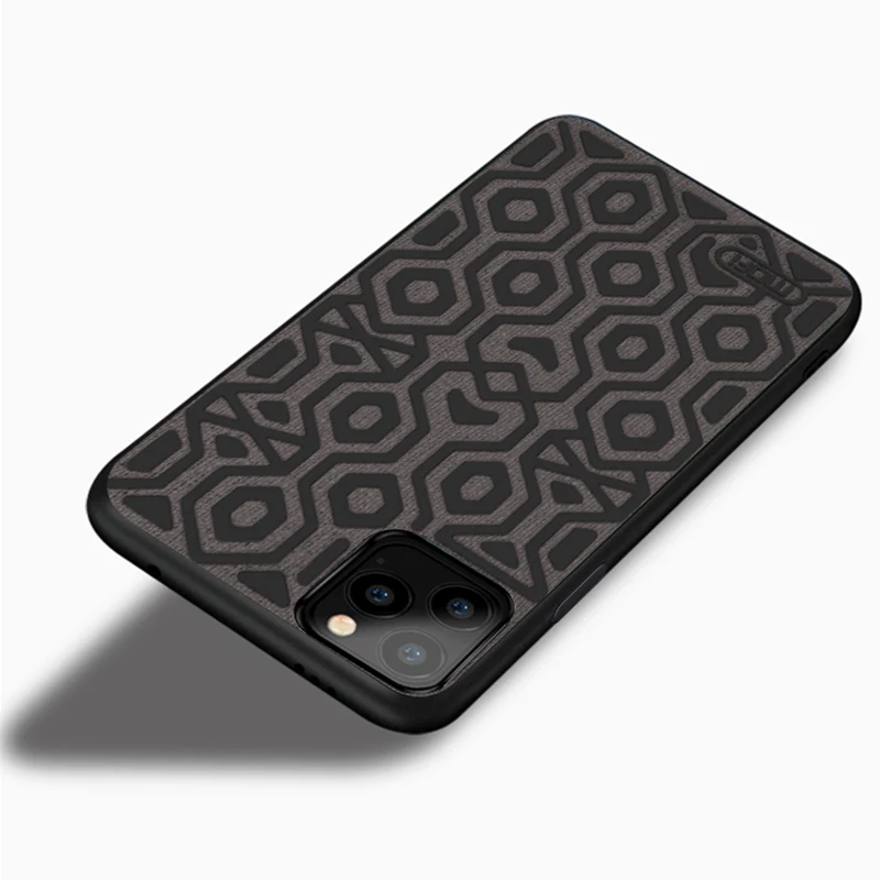 Black Чехол для iPhone 11 Pro, Mofi, чехол для iPhone 11, нескользящий, противоскользящий, предотвращающий падение, скользящий, нескользящий, 11 Pro Max, чехол, зеленый - Цвет: Black