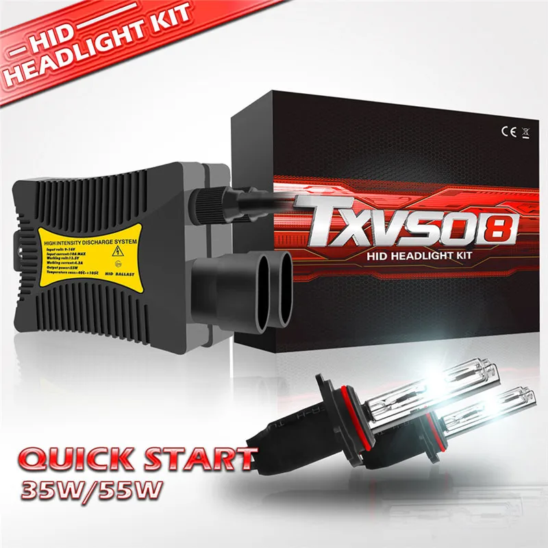 Ксеноновые HID фары H1 H4 H7 H8/9/11 9005 9006 замена лампы Комплект 8000LM автомобильная лампа