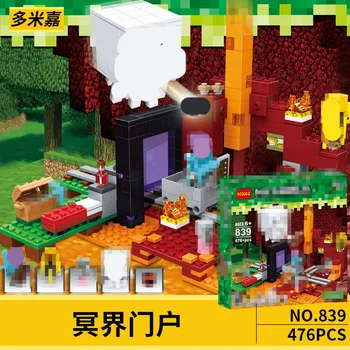 

X Cave Citys minecraftinglys Building Blocks Compatible with ededinglys Aminal Alex Action Figures Brick Toys Children gift 6-14