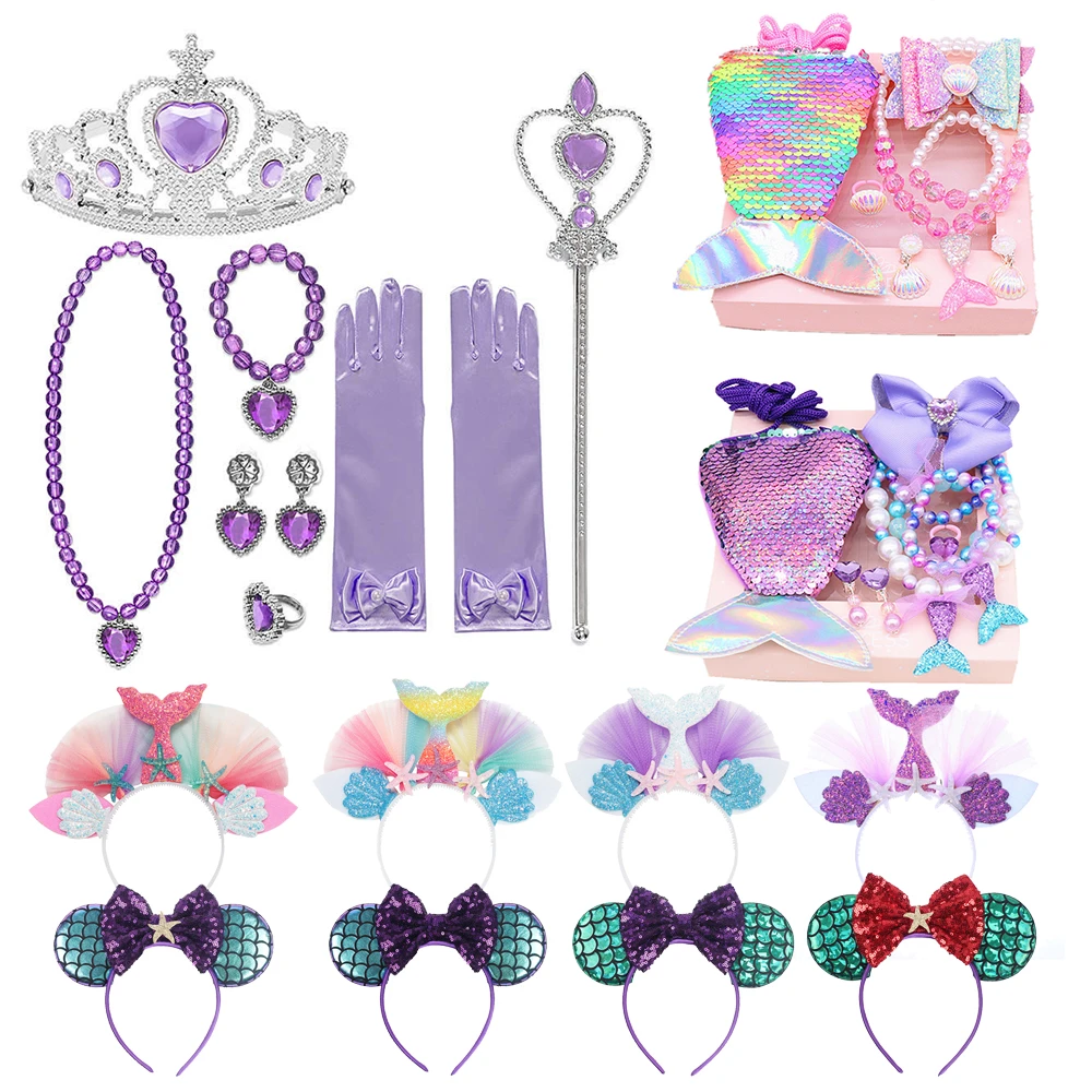 Mermaid Accessories Kids Sequin Mermaid Headband Birthday Kids Party