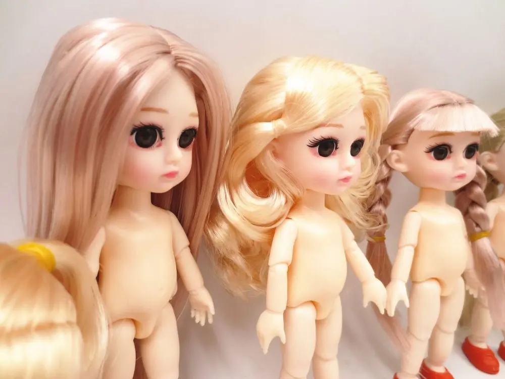 1/12 BJD куклы 13 подвижные шарнирные 16 см обнаженные тела женщины модные игрушки для