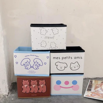 

1 Pcs Cute Animal Dog Bear Cat Desktop Storage Box Dressing Box Container Stationery Pen Card Holders Organizer Gifts