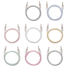 Colorful Jack 3 5mm Audio Cable Candy Car AUX Cable Headphone Extension Code for Phone Car Headset Speaker 50pcs lot