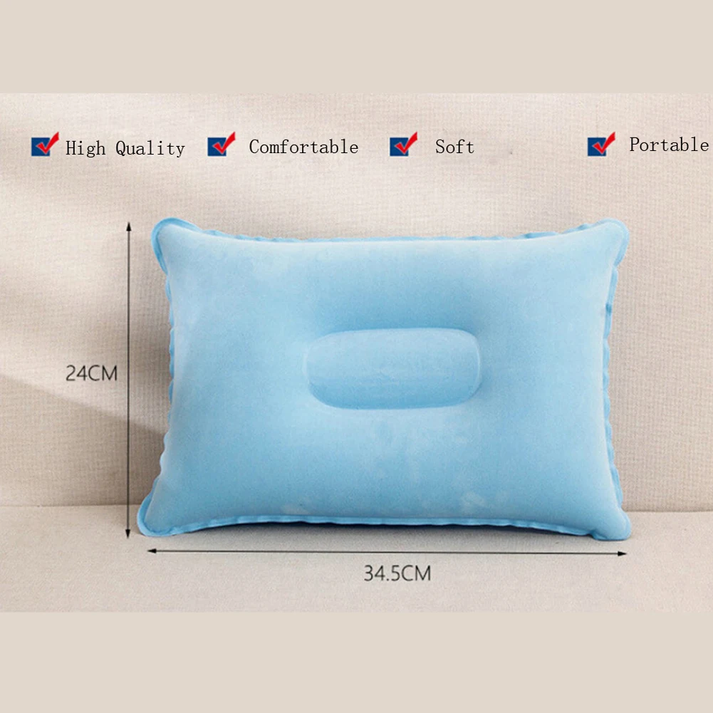 Удобная мини надувная воздушная подушка переносная Подушка кровать путешествия Туризм Отдых сплошной цвет