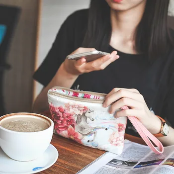 

Cute Women's Coin Wallet Children Canvas Phone Mask Cosmetic Bag Handbag Zipper Purse Storage Kawaii Lipstick Make Up Organizer