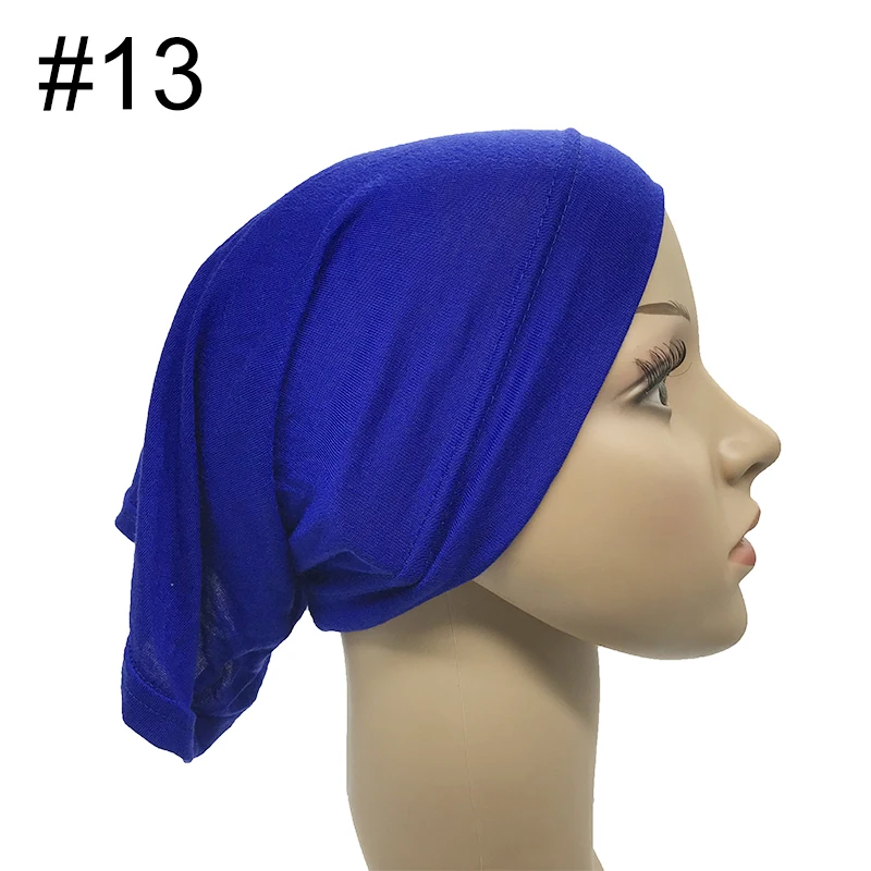 1 шт. мусульманский шарф, Модальная растягивающаяся шапка, мусульманский головной платок, Женский хиджаб, мусульманский Внутренний головной убор, s-образный шарф, головной убор, шейный платок, 28 цветов