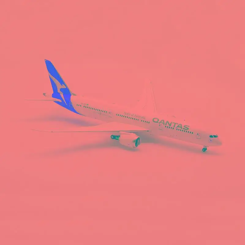 Inflight QANTAS BOEING 787-9 1/200 литье под давлением модель самолета