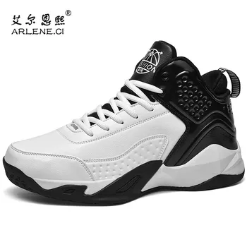 

Men Professional High Top Basketball Shoes Men's Cushioning Basketball Sneakers Anti-skid Breathable Outdoor Sports Shoes Big 48