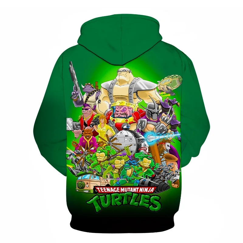 new spring and autumn men and women hooded ninja turtle costume long-sleeved sweatshirt fashion suit hoodie S-6XL