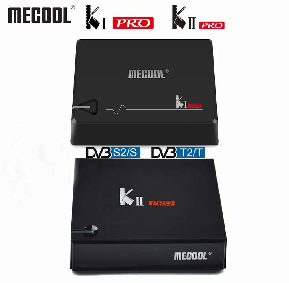 Mecool DVB-T2 Android KI PRO KII PRO DVB-S2 S905D ТВ приставка четырехъядерный 2 Гб 16 Гб медиаплеер Mecool 4K двойной Wifi K1 PRO K2 PRO ТВ приставка