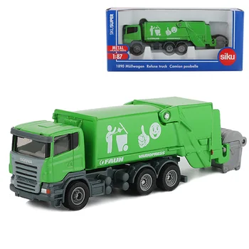 

Siku 1:87 Alloy Truck Toy Garbage Trucks Lorry Van Transport Vehicle Refuse Dumper Engineering Cars Toys For Children Collection
