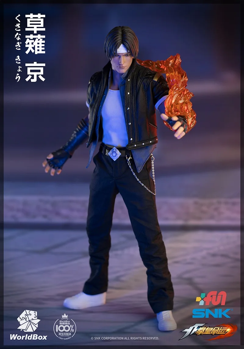 WorldBox 1/6 фигурку KF007-обувь для костюмированных вечеринок в стиле King Of Fighters-1/6th весы Kyo Кусанаги двойной головкой фигурка коллекционная